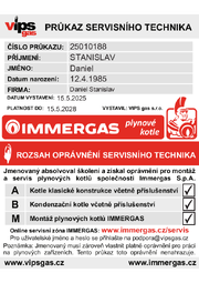Certifikát Daniel Stanislav